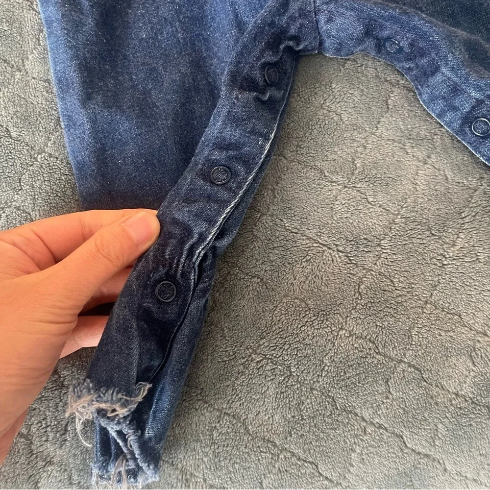 VTG OshKosh B'gosh Baby Denim Overalls Genuine Article‎ 18M Blue Size Unknown